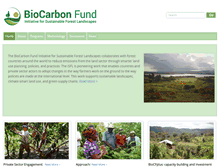 Tablet Screenshot of biocarbonfund-isfl.org